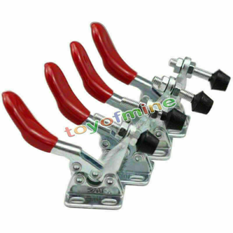 4PCS 60 lbs/27KG Toggle Clamp GH-201A 201-A Horizontal Hold Quick Hand Tool