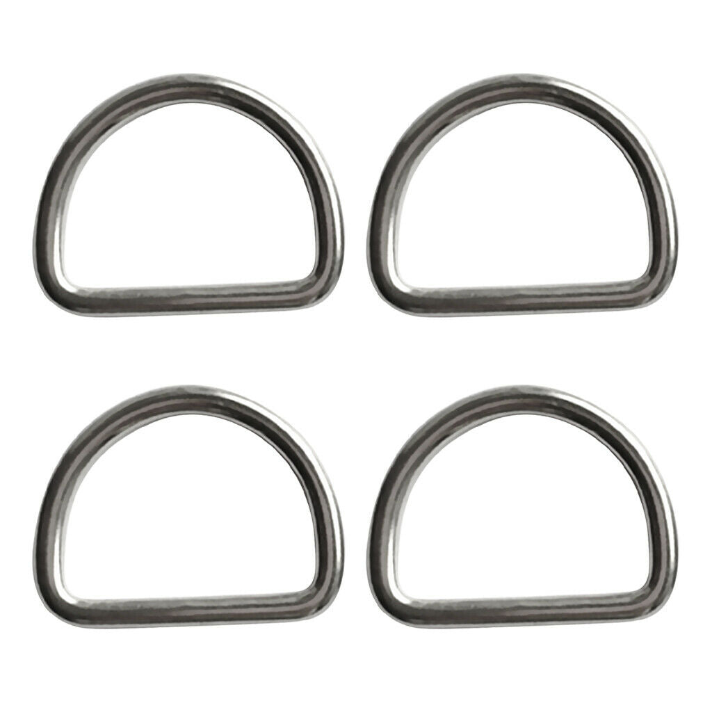 4Pc Scuba Choice Diving30mm Stainless Steel D-Ring Buckle Attachment Bridles