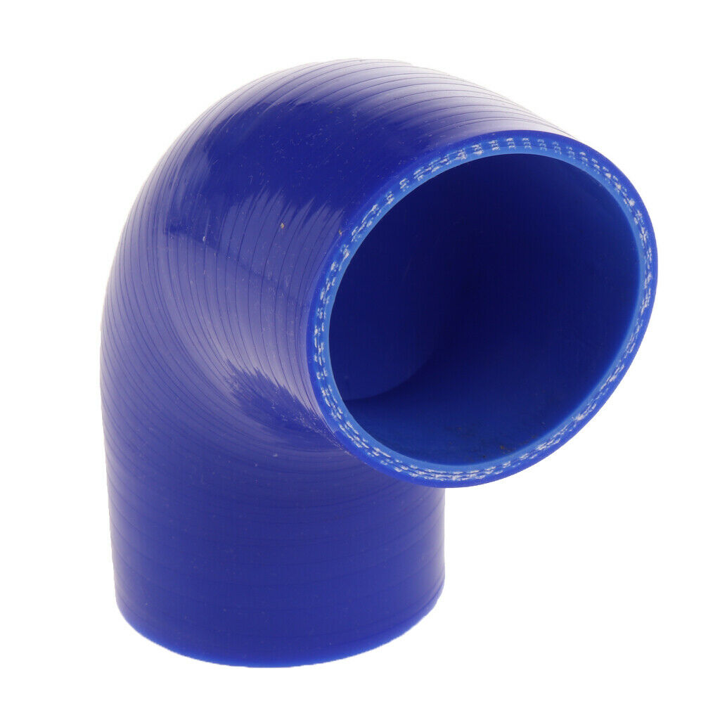 90 Degree 5mm Hose Turbo Silicone Elbows Coupler Pipe Hose  Blue