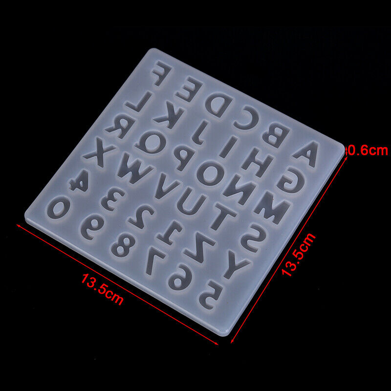 Alphabet Letter Number Decoration Craft Silicone Mold  DIY Jewelry Mak JYDFAU