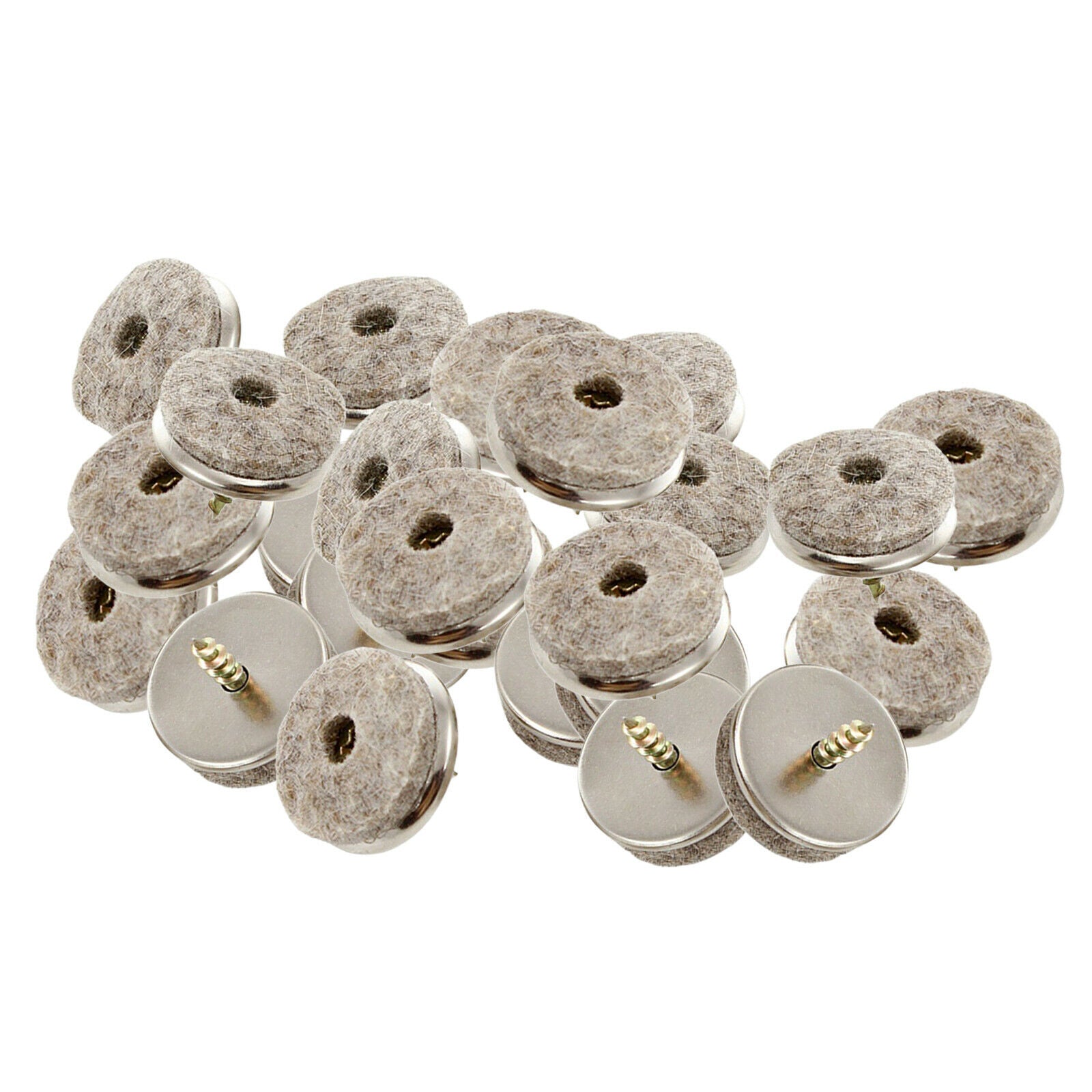 48Pcs Furniture Felt Pads Glides Nail-on Slider for Chair Wood Protectors Table