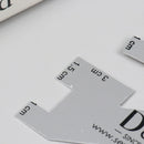 1Pc Metal Hem Measurement Hand Gauge Sewing Ruler With Graduations For PatchFCA