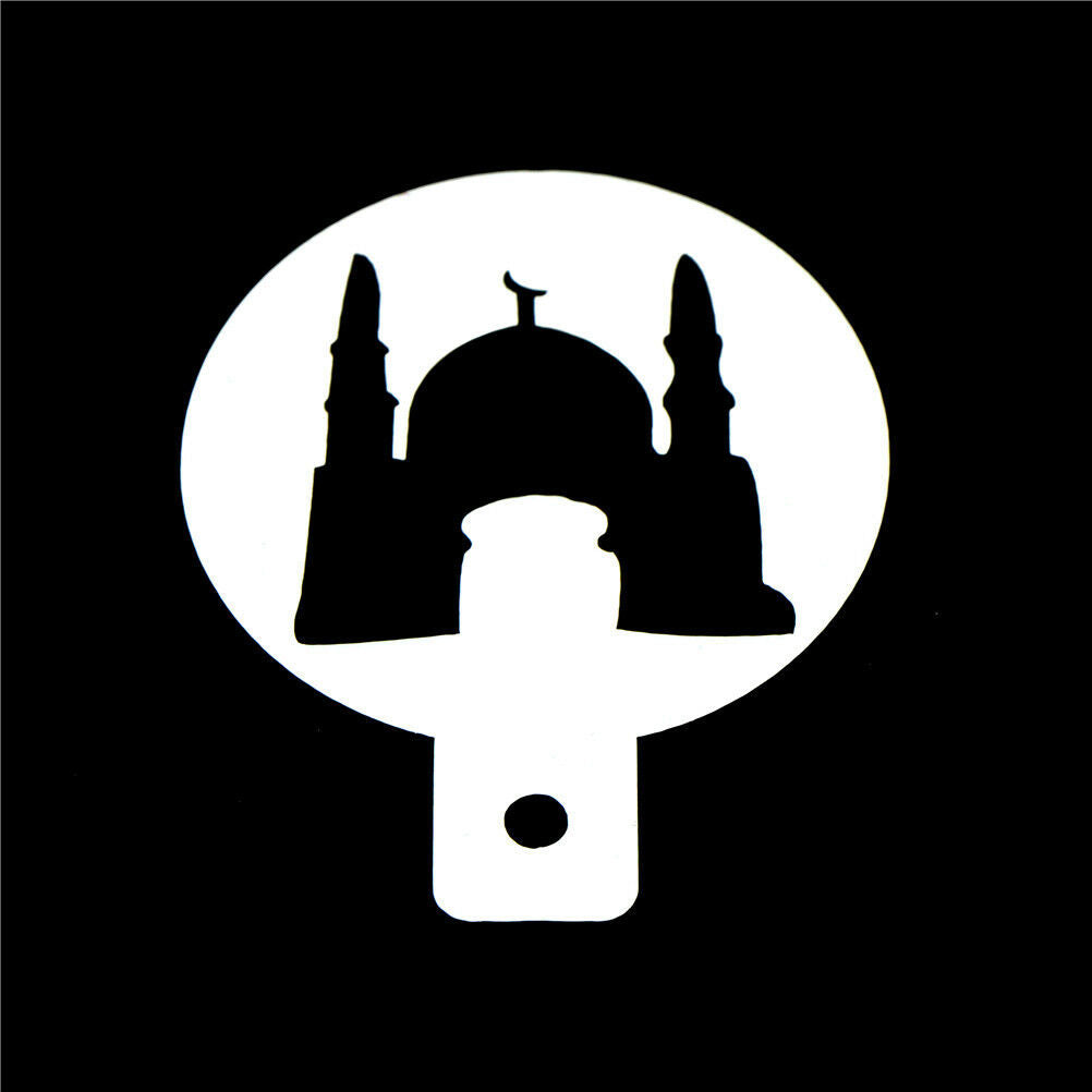 6pcs/set Ramadan Eid Mubarak lamp Design Coffee Stencils Cake Template Too.l8