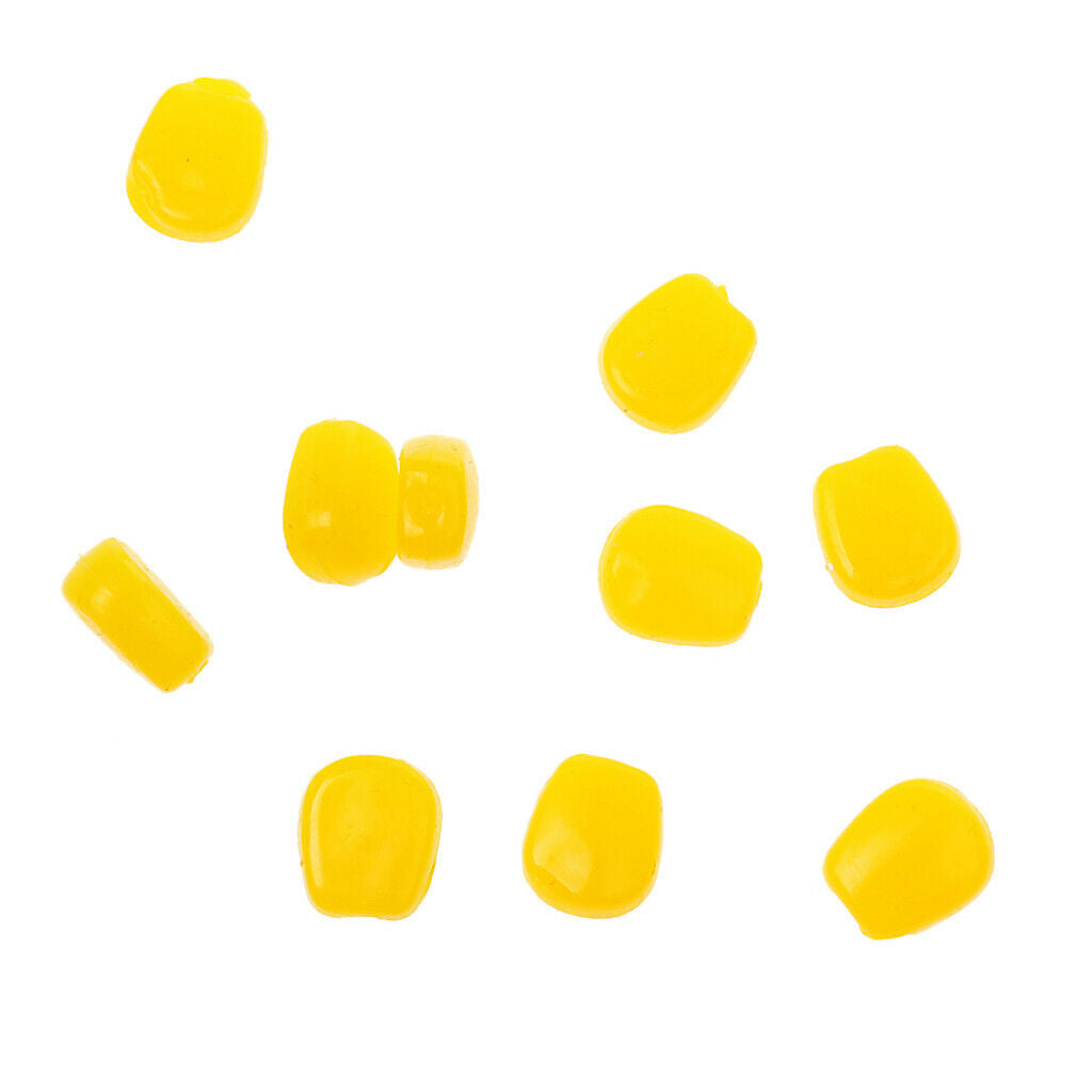 10pcs Fishing Lure Bait Soft Simulation Corn Yellow Corn Smell Sweet Taste