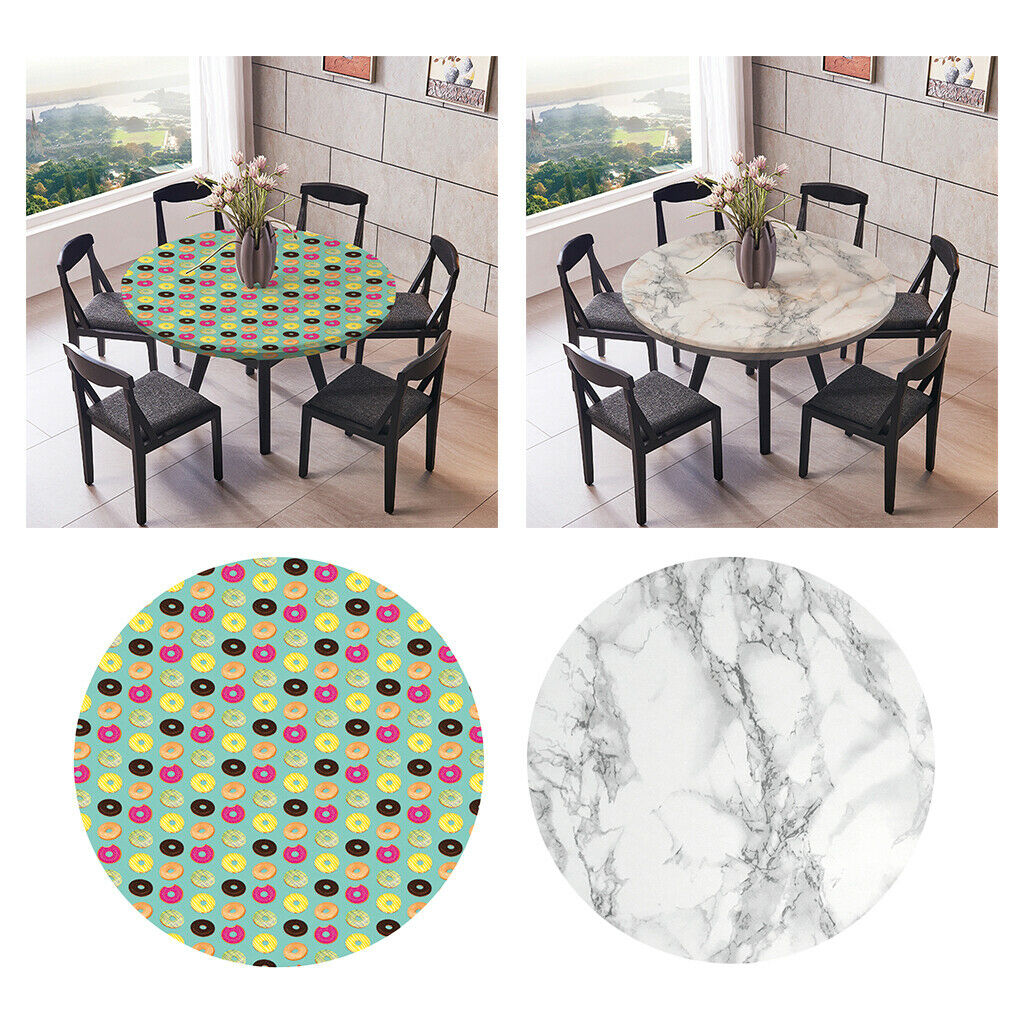2X Replacement 120cm 48" Table Cover Non-slip Table Cloth for Round Table