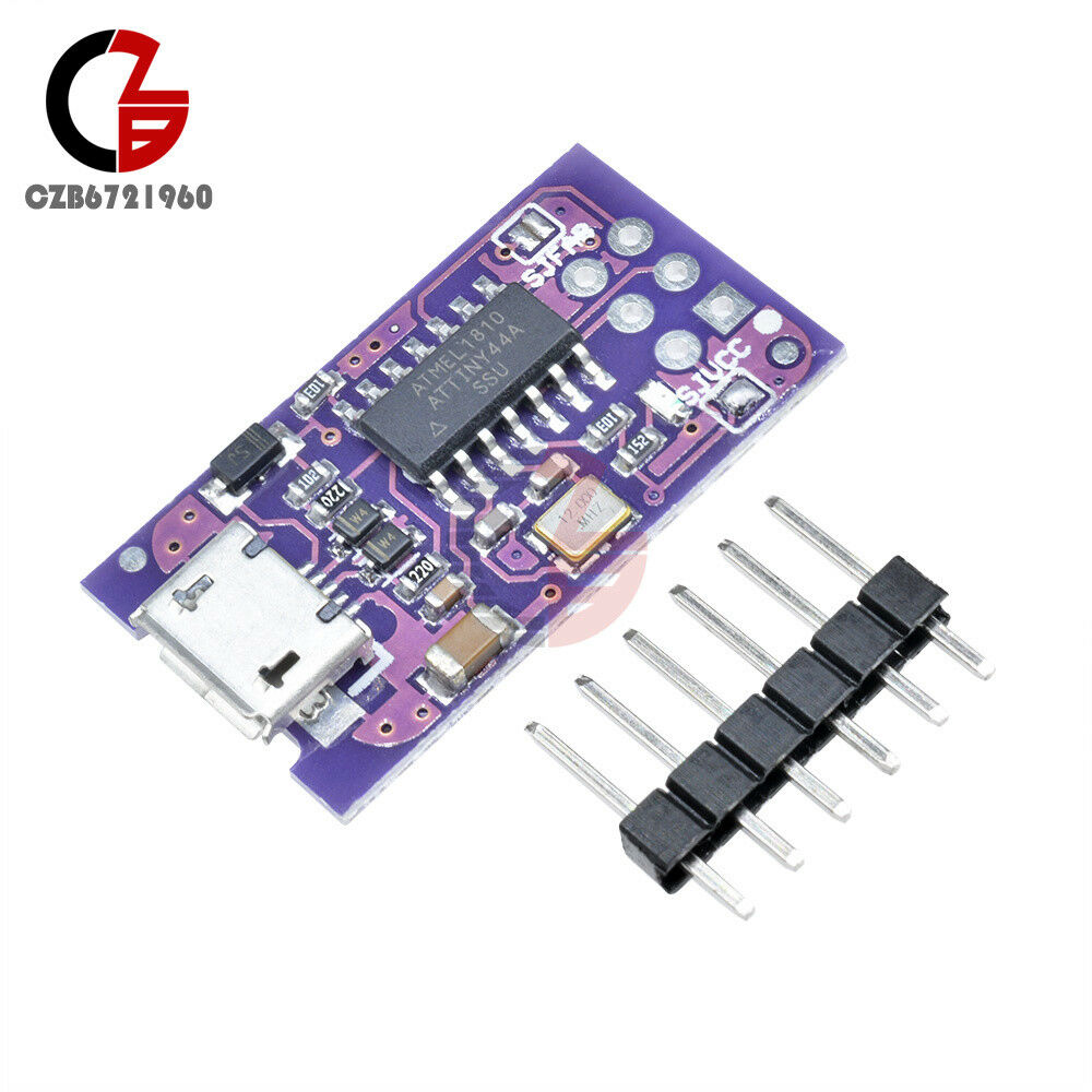Micro USB Tiny AVR ISP ATtiny44 USBTinyISP Programmer 5V For Arduino Bootloader