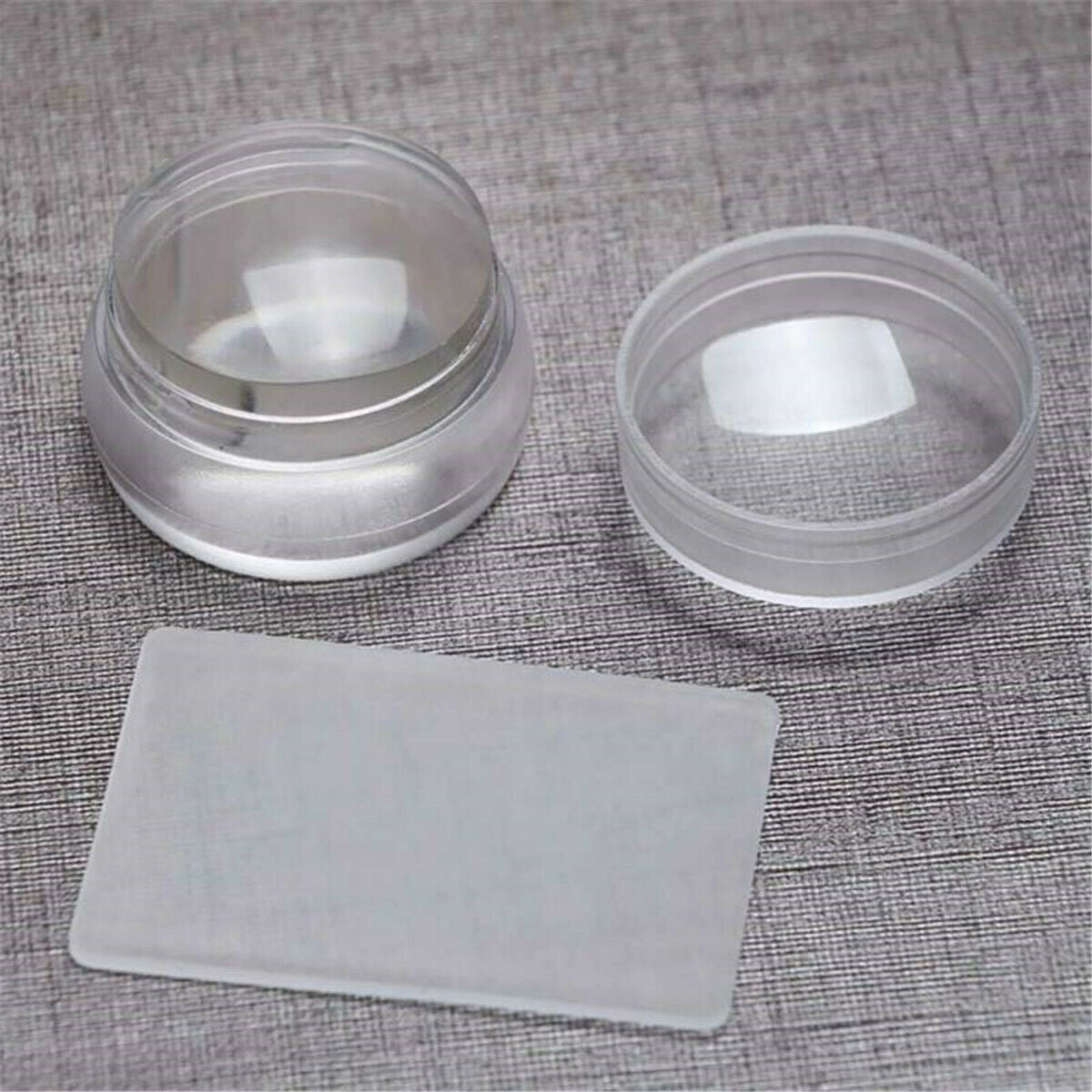 1 Set Clear Nail Art Stamping Transfer Stamper Scraper Plate Manicure Tools Kit