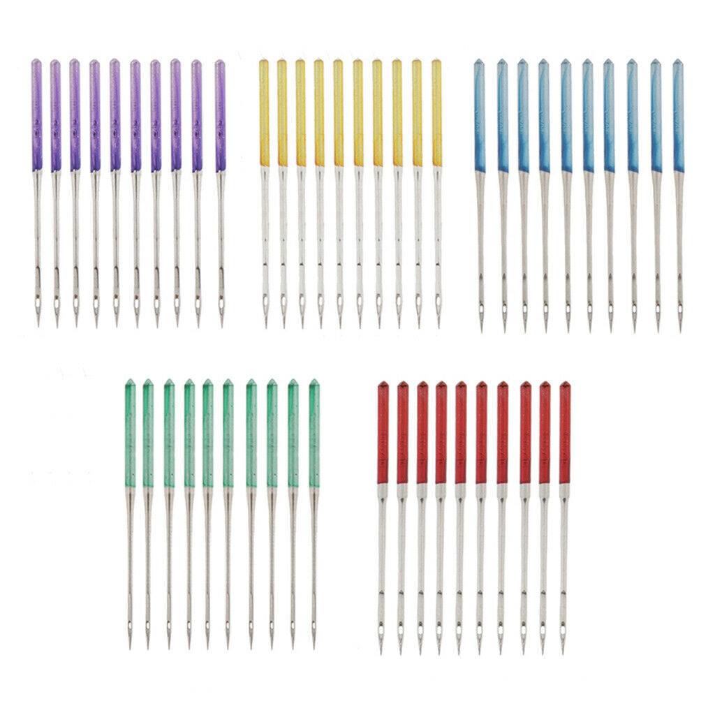 50x Industrial Sewing Machine Needles Universal Threading Assorted Kit