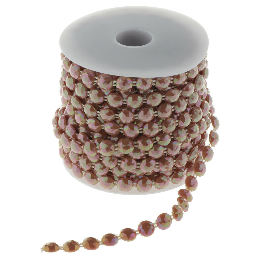 10 mm Half Round Bead Garland Spool Beads Craft Wedding Decor Coffee