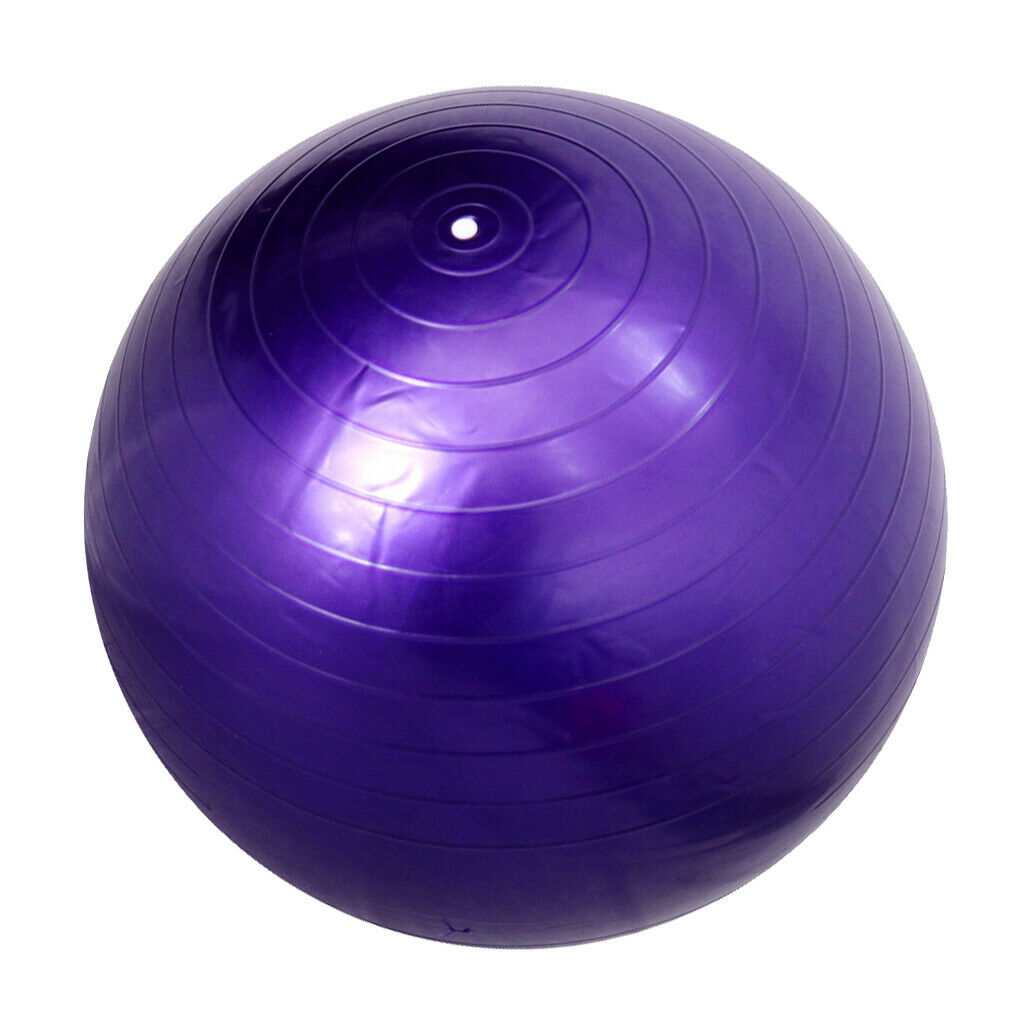 Purple Gym Ball Seat Ball Fitness Yoga Pilates Sports Ball In Door Fitness 45CM