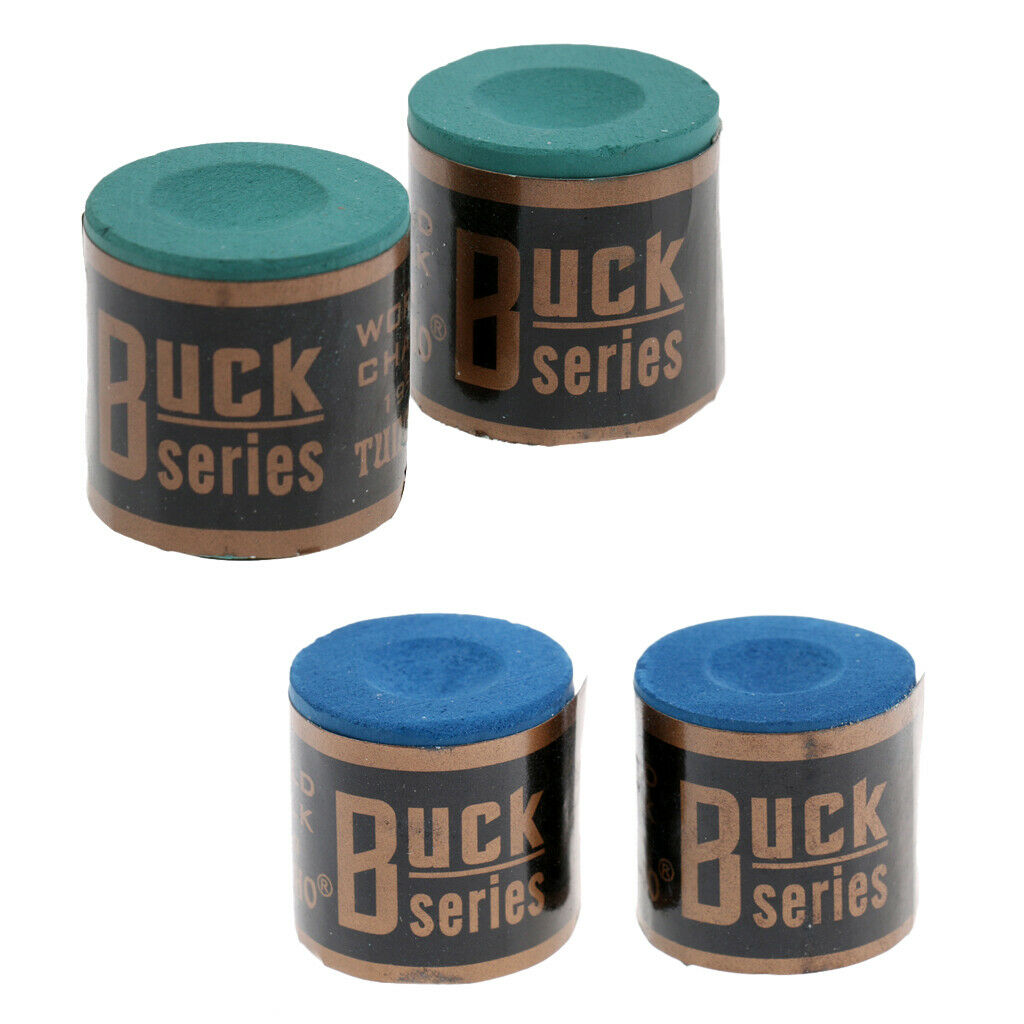 4pcs 2 Block Pool Cue Chalk Boxes Ball Table Accessory Gifts For Snooker Fans