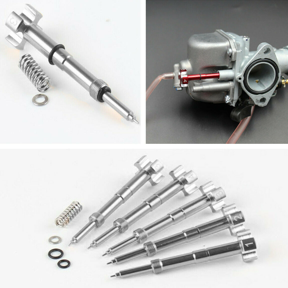 Dirt Bike FCR Carburetor Easy Air Fuel Mixture CNC Adjuster Screw +Spring&O-ring