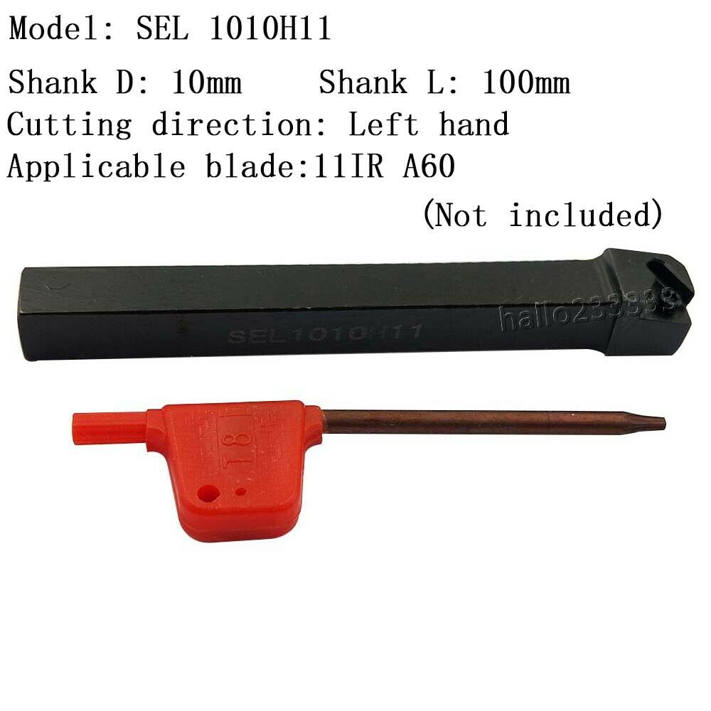 Left hand SEL1010H11 CNC Lathe Threading Turning Tool Boring Bar For 16IR AG60
