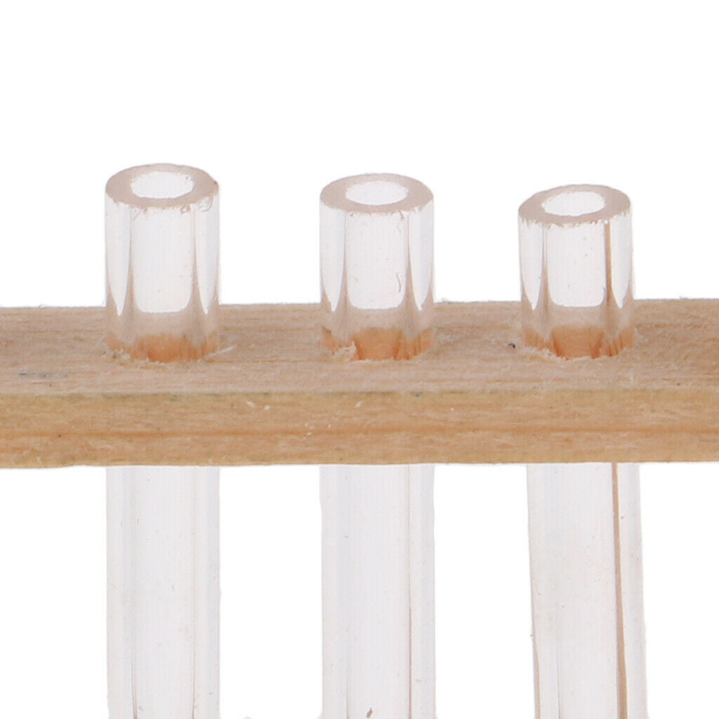 Test Tube Holder Rack Test Support Tubes Tray Plate Suitable for Wood Laboratory