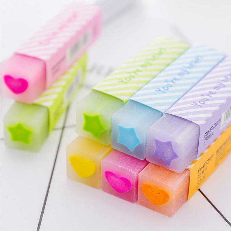Novelty Jelly Eraser Colored Eraser Rectangular Eraser Safe Eco-friendly Durable