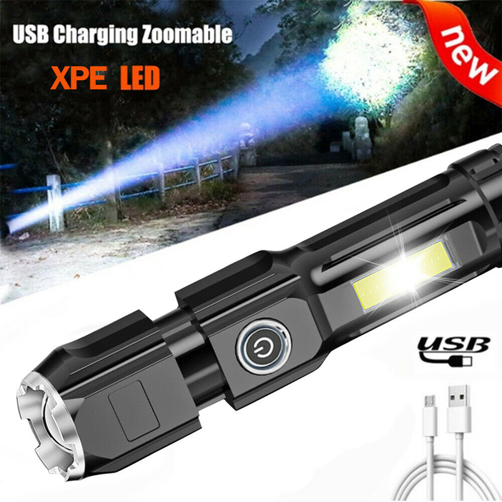 New Mini Strong Light Flashlight Outdoor Home Ultra-clear Zoom LED Torch Lamps