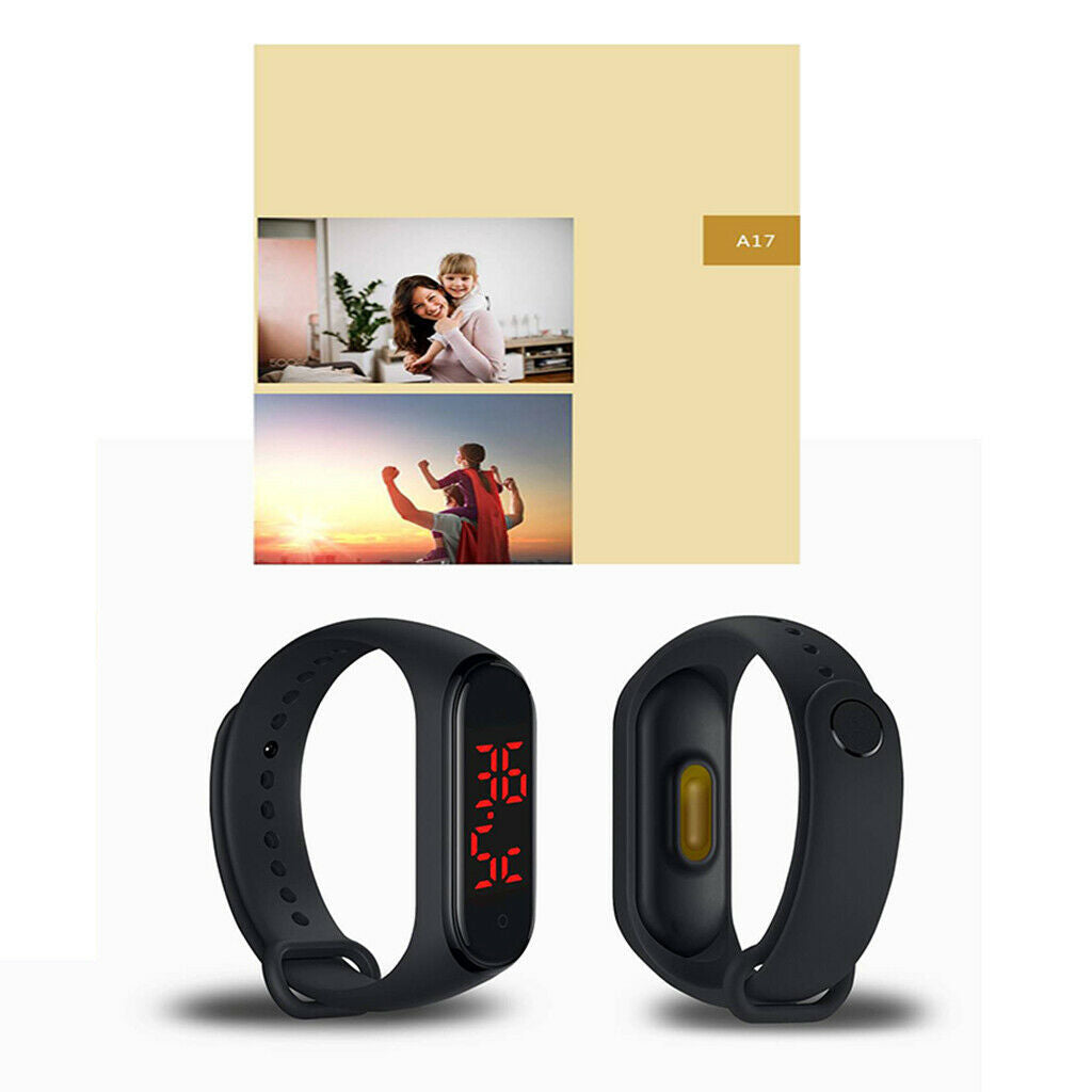 Temperature Measurement Wristband Bracelet Smart Watch LED Screen Outdoors