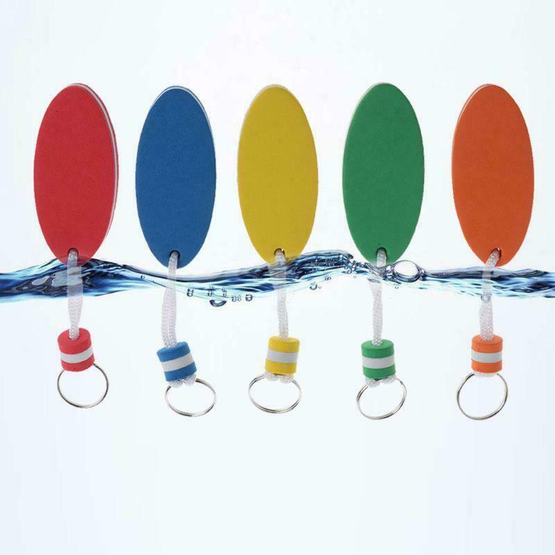5Pcs Oval Foam Floating Keychain Boating Fishing Surfing Outdoor Sports Keyrings