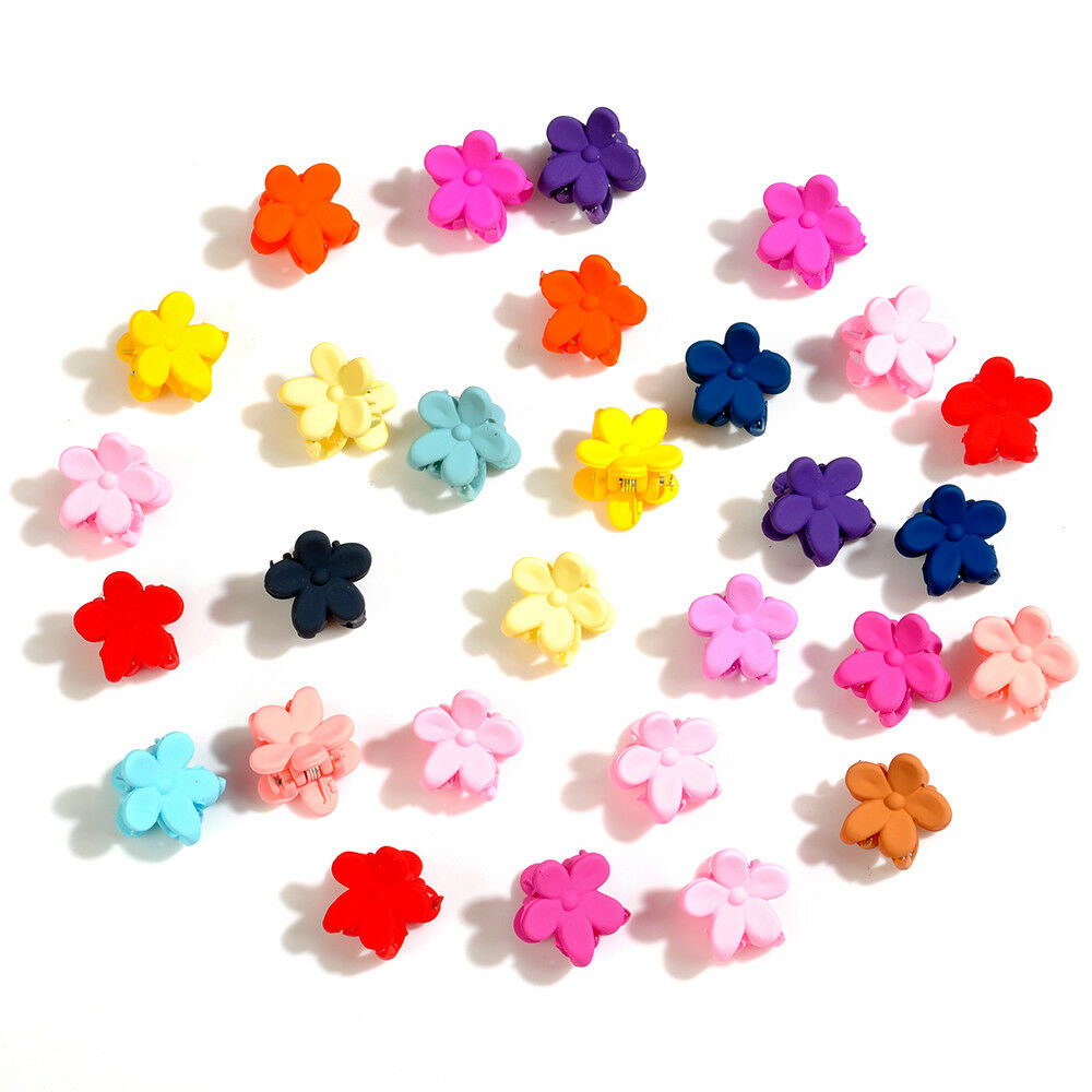 10X Random Color Floral Cute Mini Hair Claw Clip Hair Pin for Baby Girls Kids