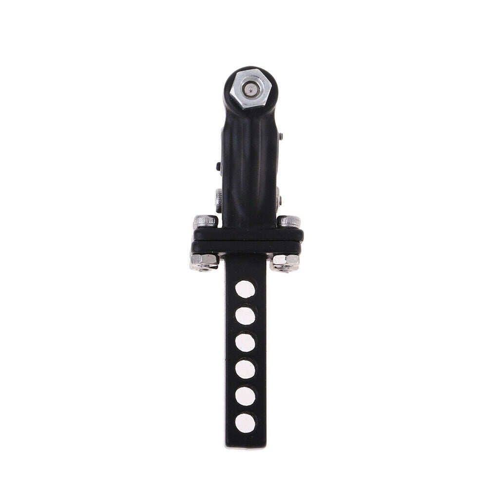 1:10 RC Crawler Metal Adjustable Drop Hitch Receiver Trailer Tow Bar (Black)