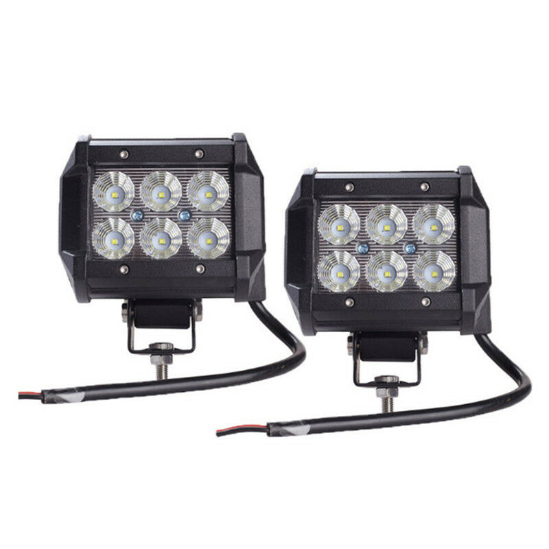18W LED Work Light 4WD Offroad Spot Fog ATV SUV UTE Driving Lamp For J SEAUBD