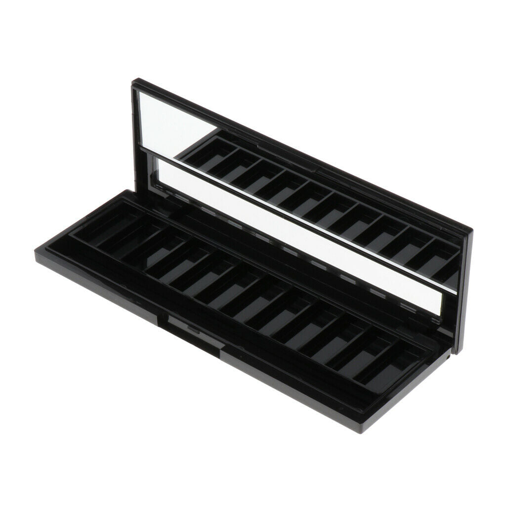 12 Grid Empty Makeup Palette Powder Eyeshadow Blush Lip Gloss DIY Case Box
