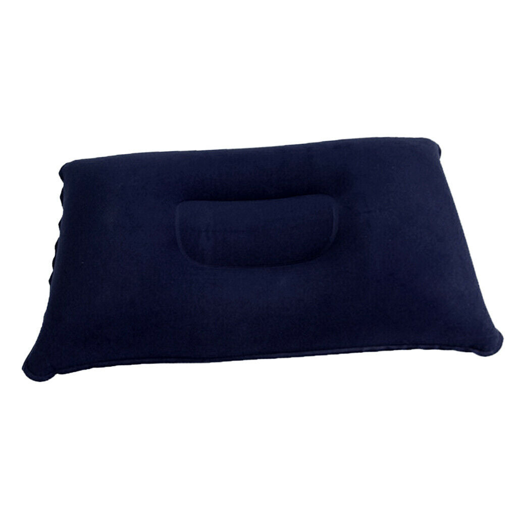 Inflatable Camping Pillow Lightweight Travel Air Cushion Dark Blue Outdoors
