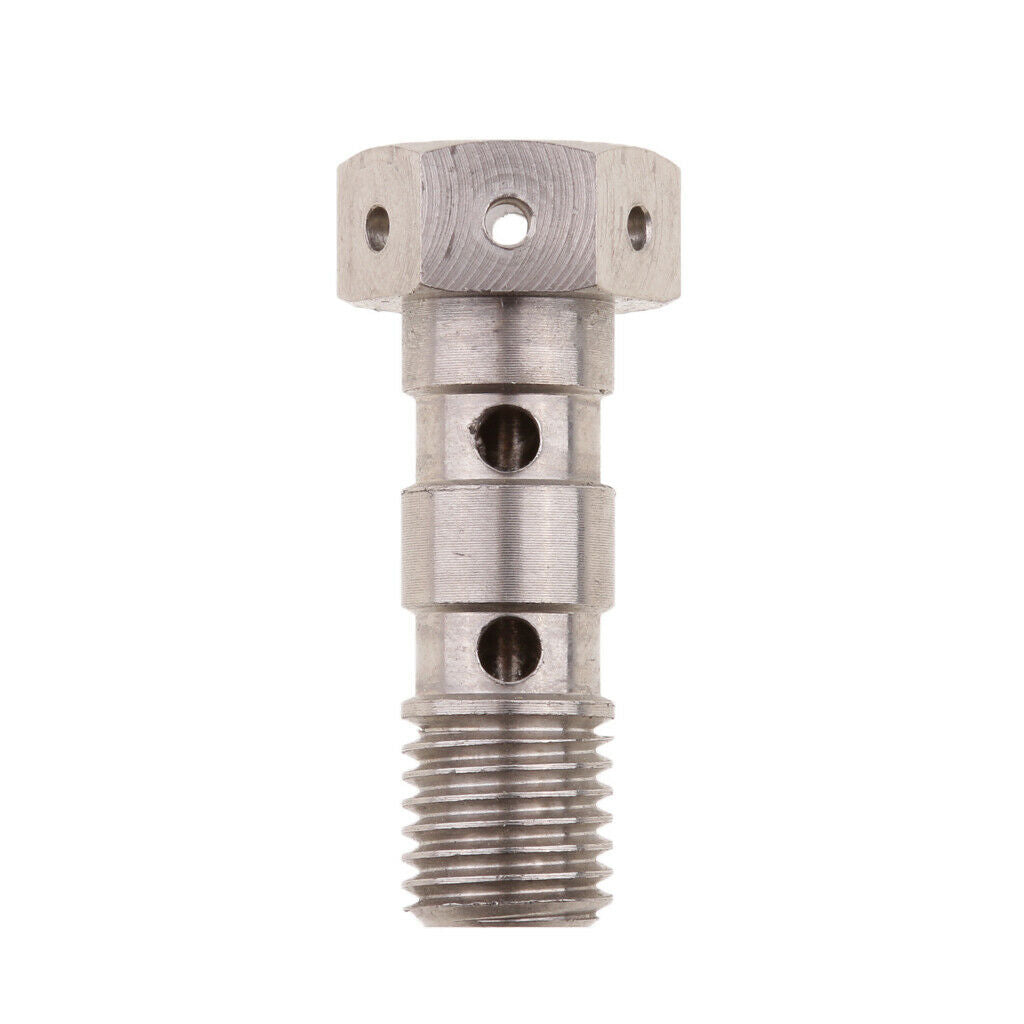 Titanium Double Banjo Bolt 10mm x Pitch 1.25 for Brembo Race Brake Dual Line