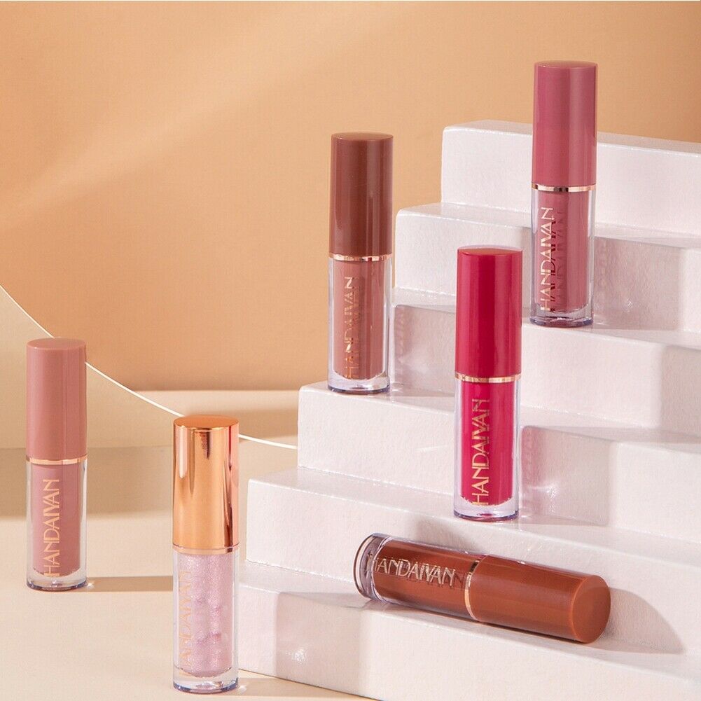 12Pcs/Box High Shine Waterproof Long-Lasting Lip Gloss +Matte Liquid Lipstick