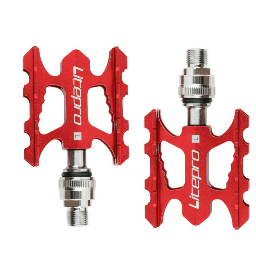 Bike Pedals, Sealed Bearing Cycling Bicycle Road Bike Pedals Red