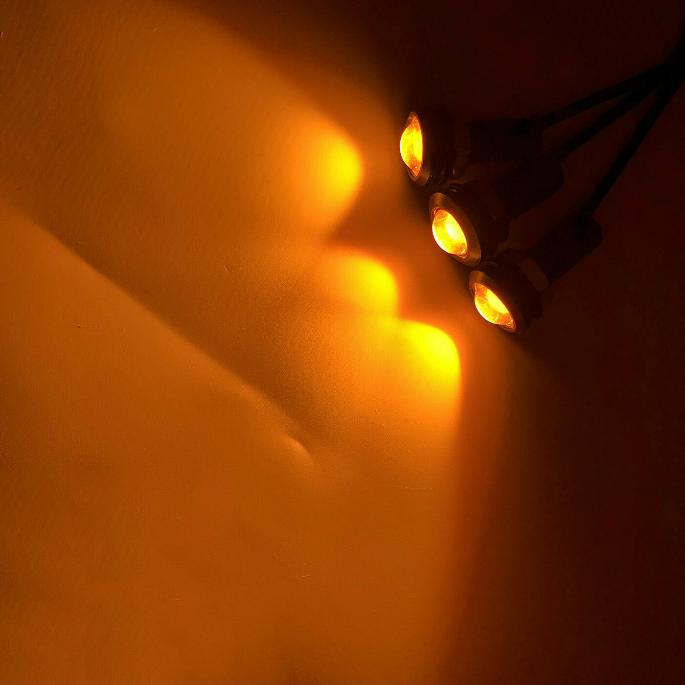 Amber LED Turn Signal indicators For Jeep Wrangler Flat Fenders marker lights