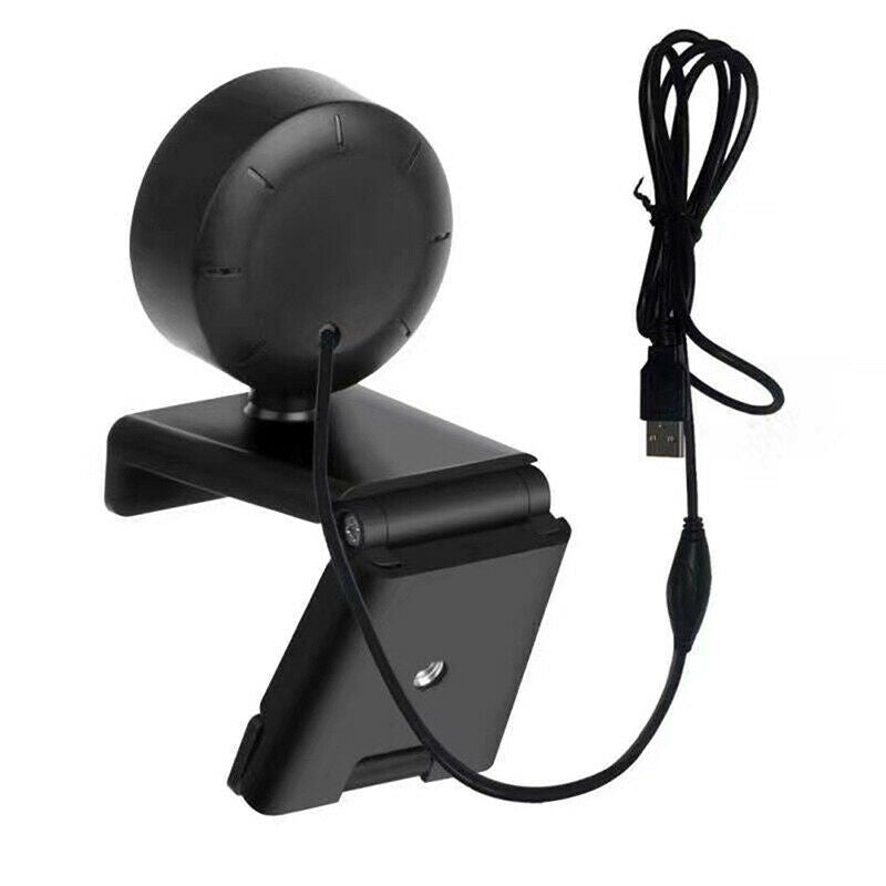 Webcam with LED Ring Fill Light 1080P HD Web Camera Auto Focus 4MP Microphone US