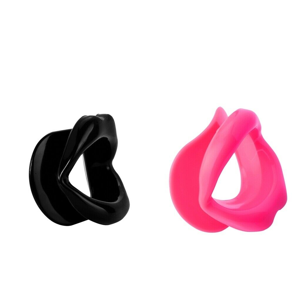 2x Healthy Silicone Rubber Face Slimmer Mouth Muscle Tightener Face-lift