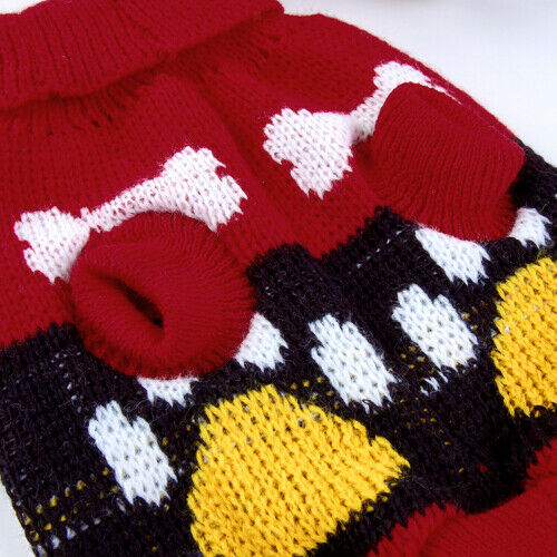 Knitting Turtleneck Sweater Clothes For Dogs Pet S