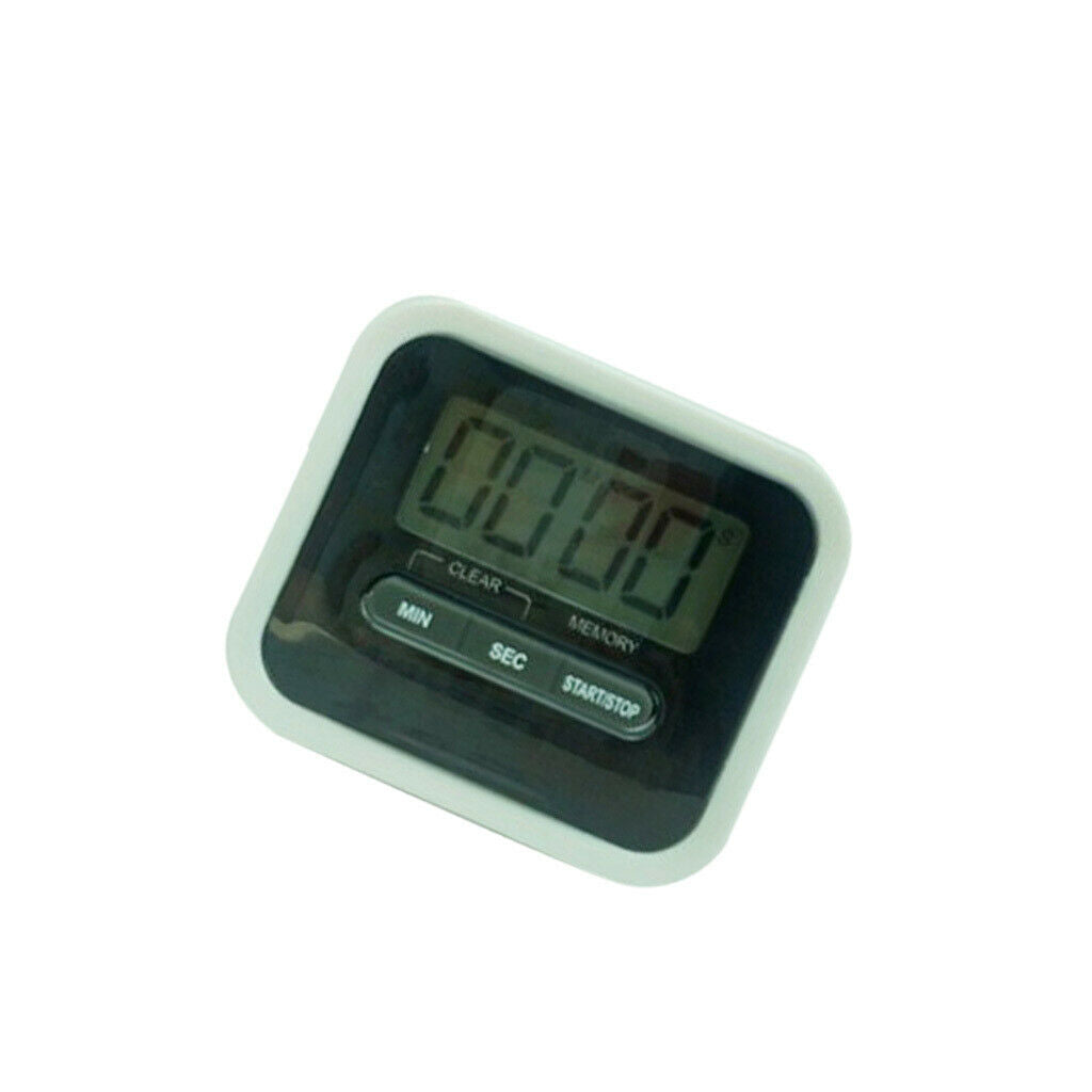 Kitchen Electronic LCD Digital Timer Cooking Alarm Reminder Count Down Black