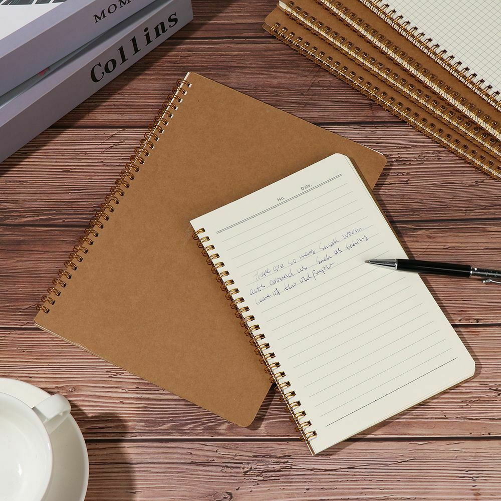 Notepad Retro Car Line Kraft Paper Notebook Coil Notebooks 16K Workbooks B5