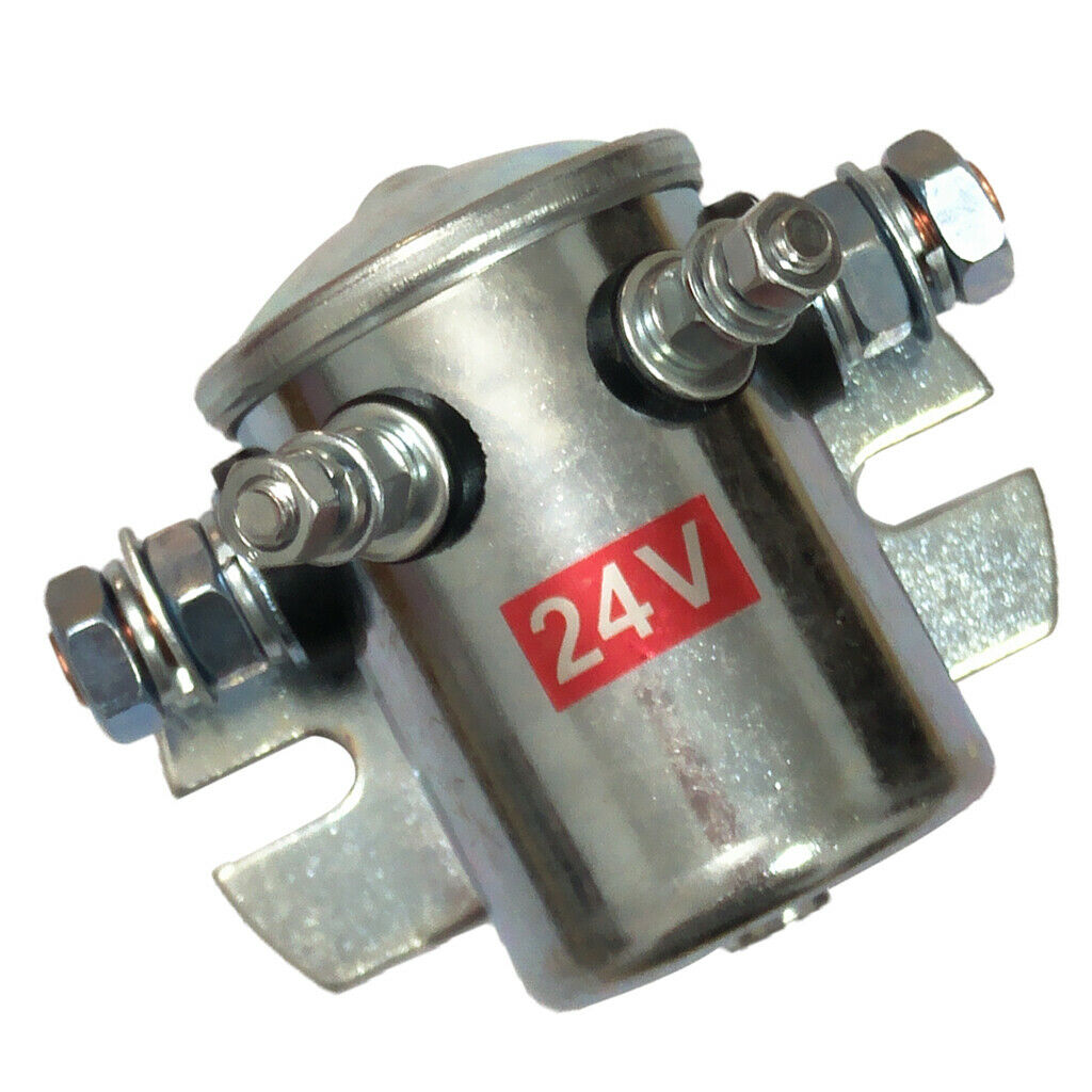 24V 200A Normally Open Contactor Solenoid Relay Metal for Winch & Golf Cart