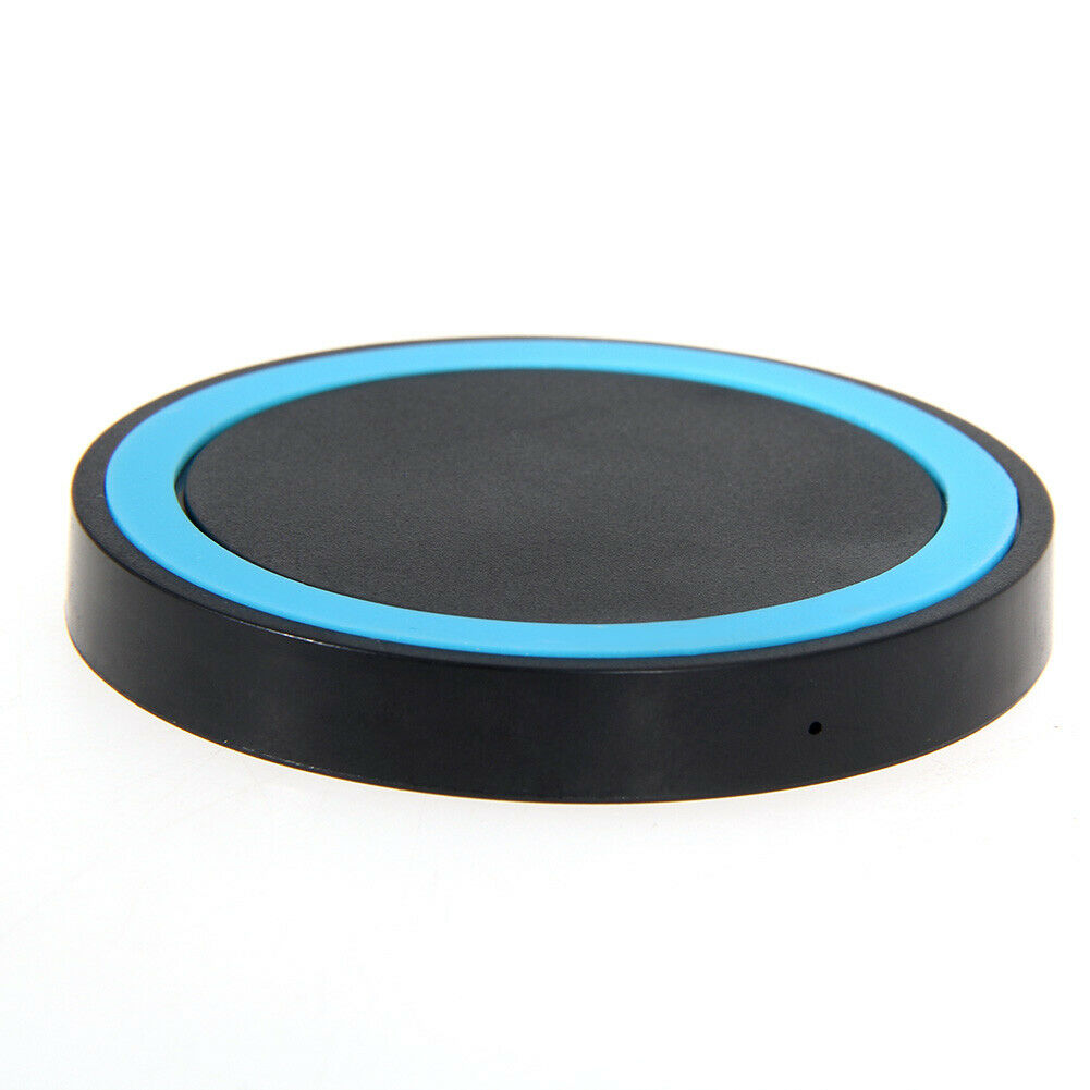 Black Qi Wireless Charger Pad Charging Receiver +  USB Cable  @