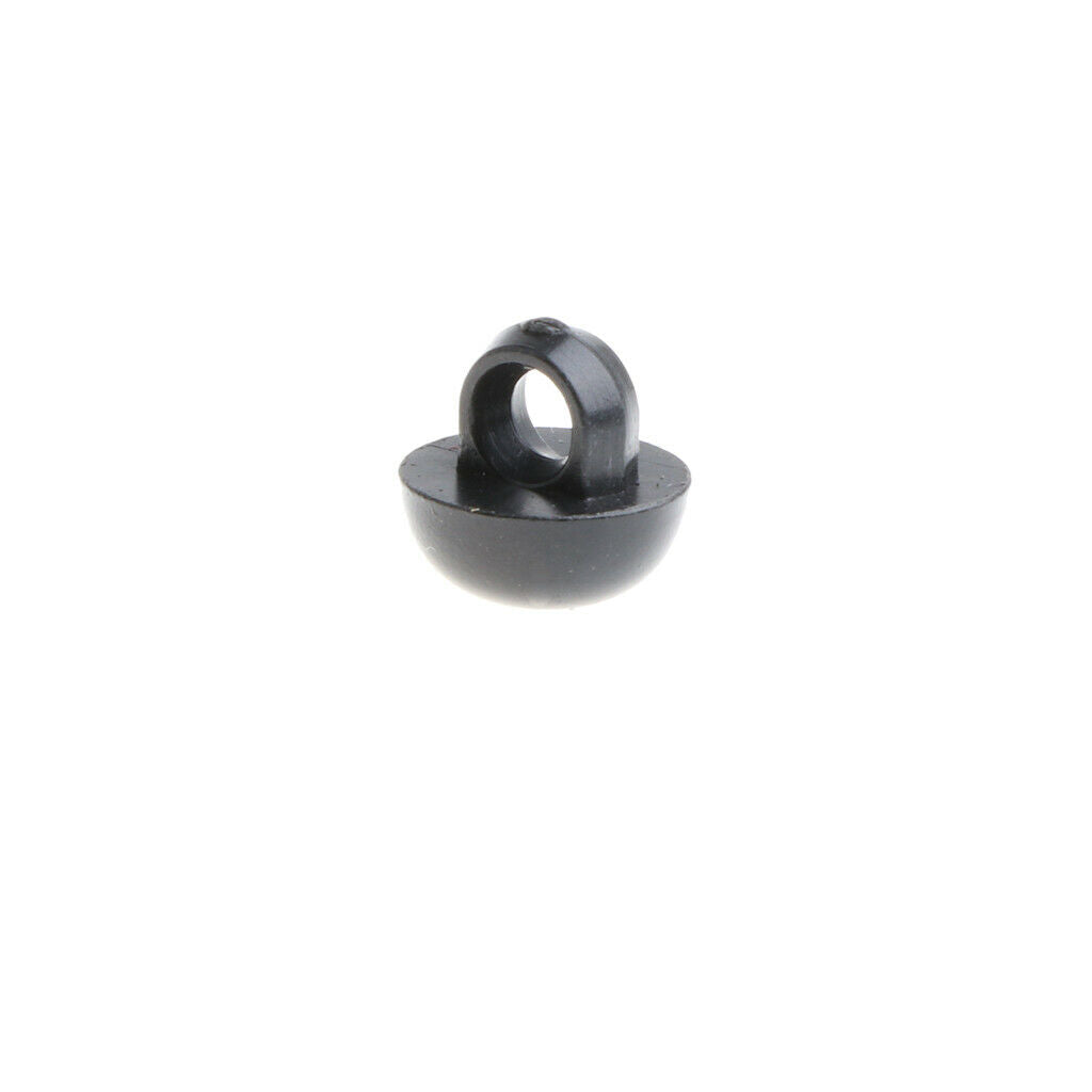 100pcs 9mm Solid Black Mushroom Domed Sewing Button Animal Eyes Nose
