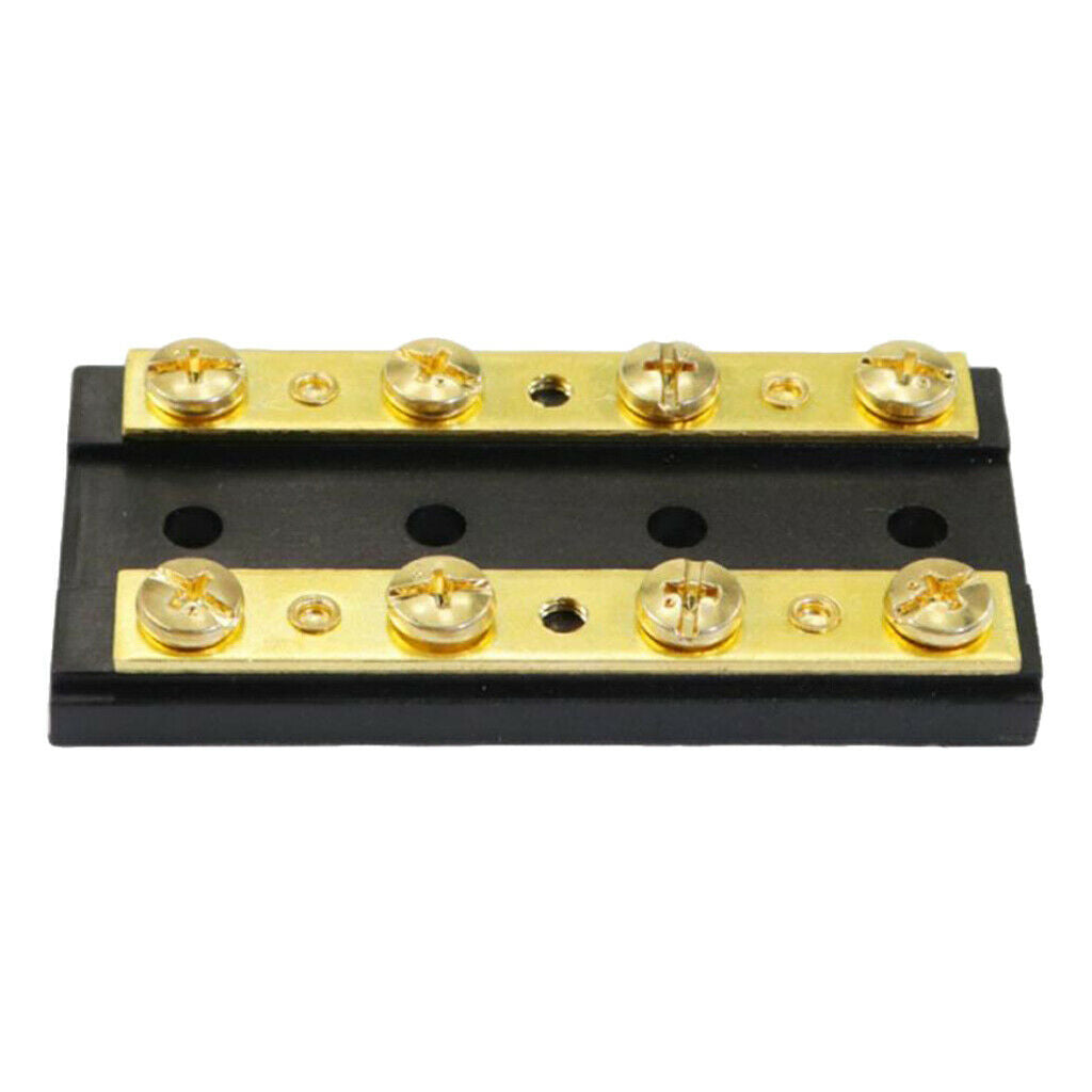 5 Pieces Engine Marine Boat 4 Gang Duel Buss Bar Block 8 Terminal 32V60A