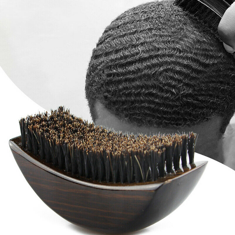 New Men Boar Hair Bristle Beard Barber Accessories Mustache Brush Comb For MFCA