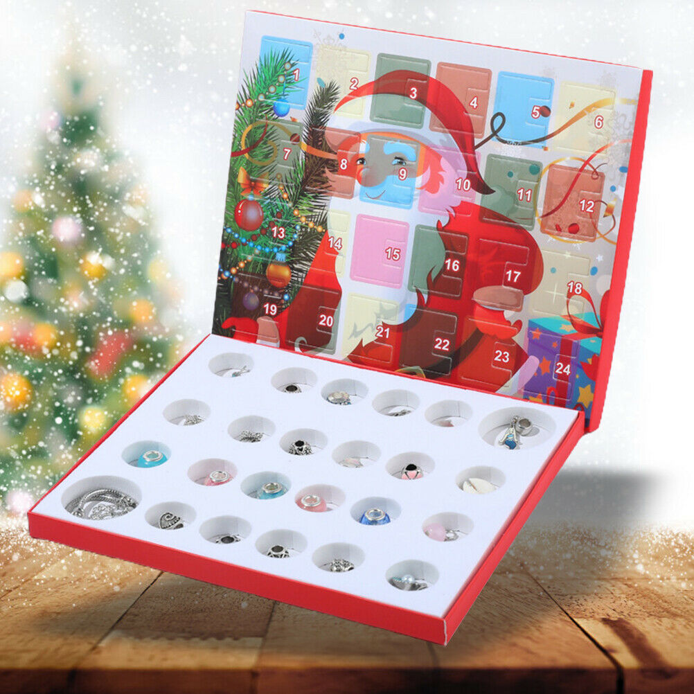 2020 Christmas Countdown Calendar DIY Bracelet Making Kit for Girls Jewelry Gift