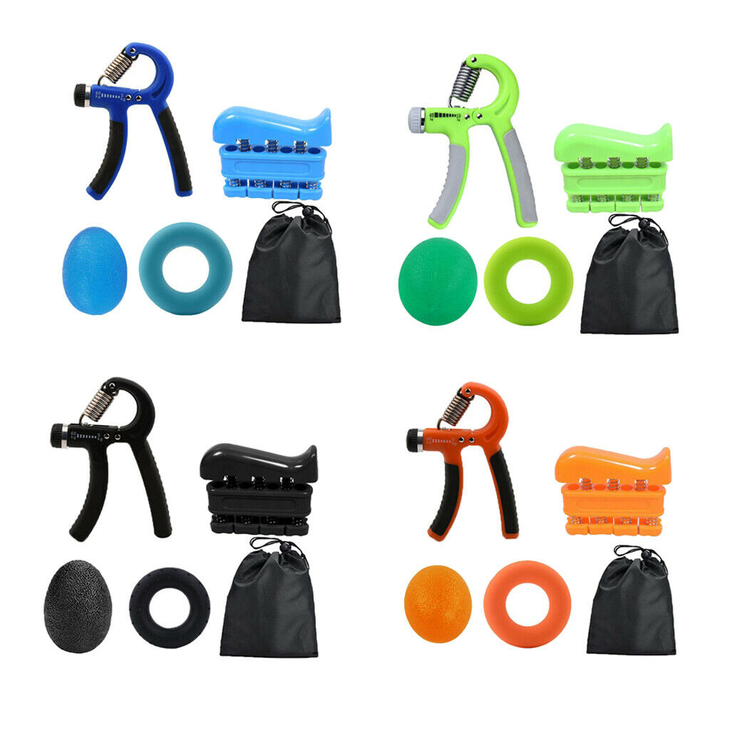 5Pcs Hand Grip Gripper Strengthener Finger Exercise Grip Ball Athletes Green