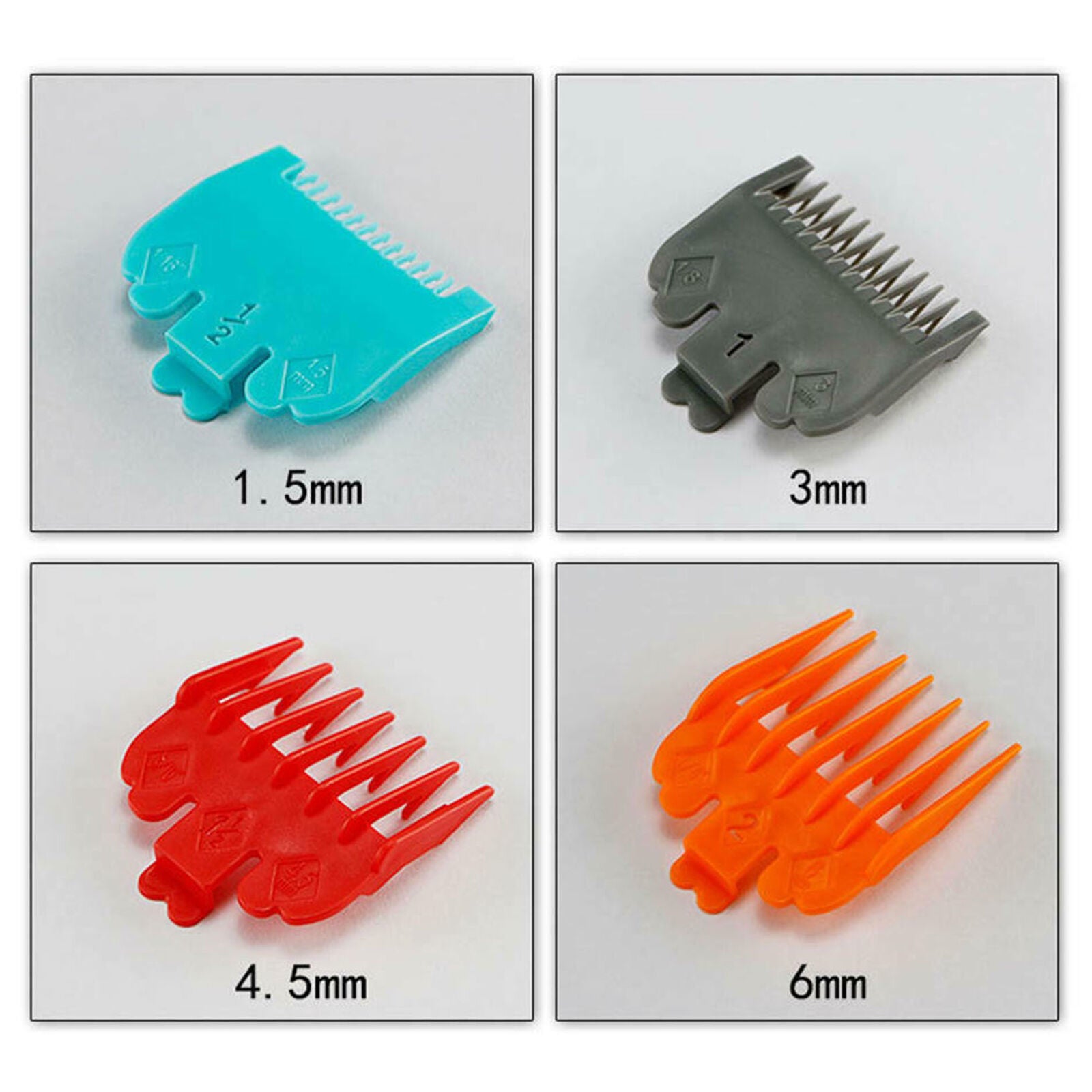 10Pcs/ Set Universal Hair Clipper Limit Combs Guide Attachment Size Replacement
