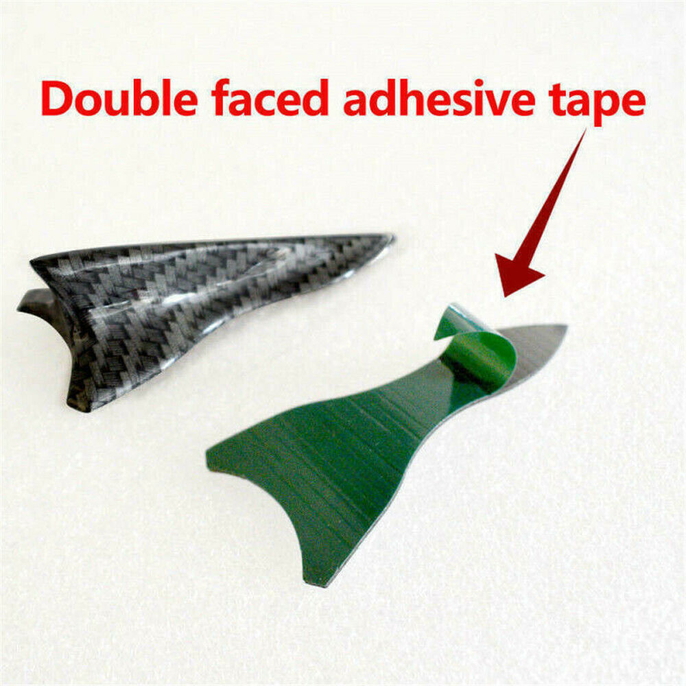 10x Car Rear Bumper Spoiler Curved Shark Fin Lip Diffuser Protector Universal US