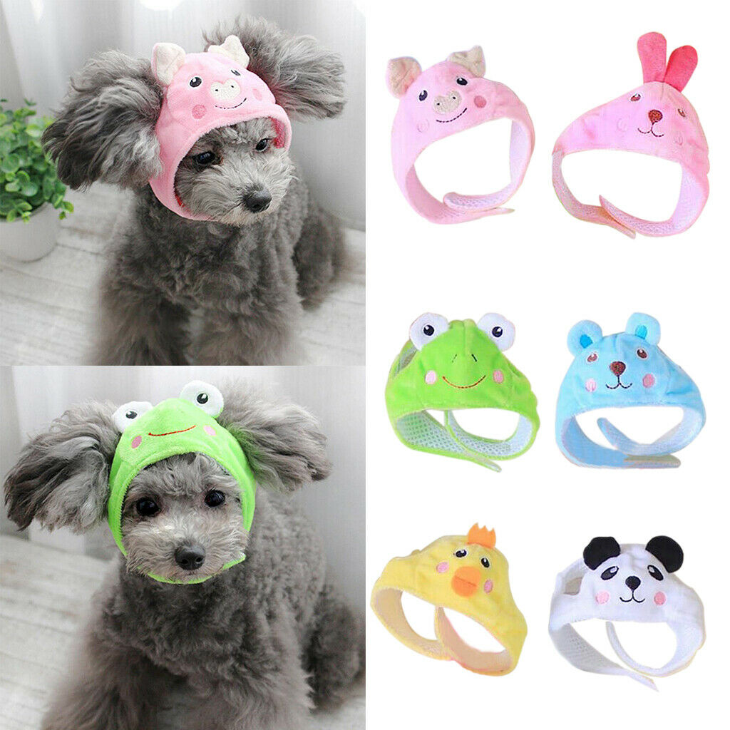 Cartoon Fleece Hat for Pet Dog Cute Pig Pattern Puppy Teddy Costume  --S