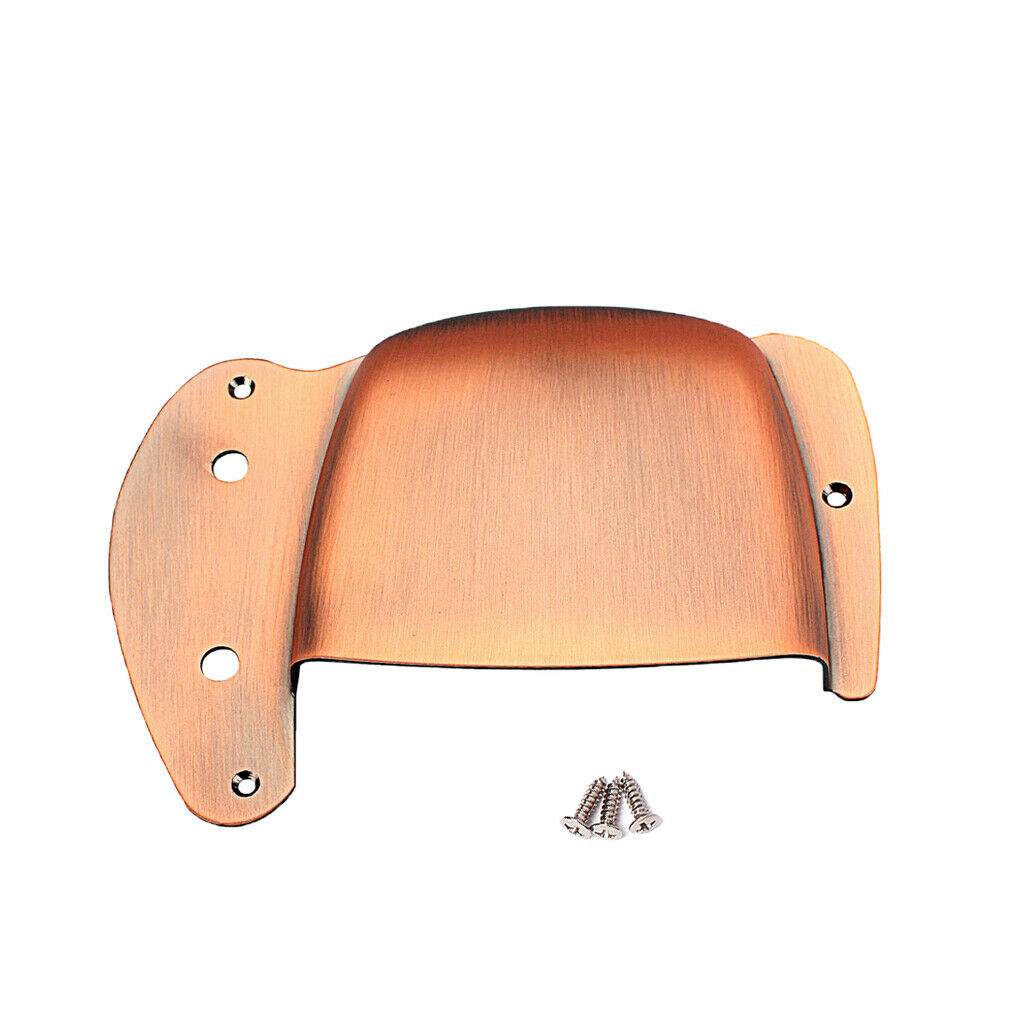 Durable Bass Bridge Pickup Cover Protector Red Bronze