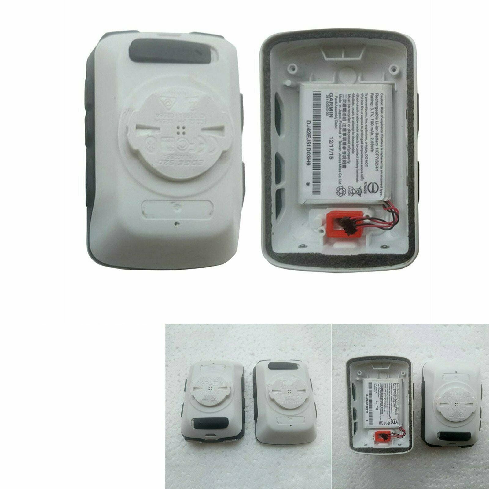 For Garmin Edge 520 Watch Accessories Back Cover Case With Battery White 3.7V