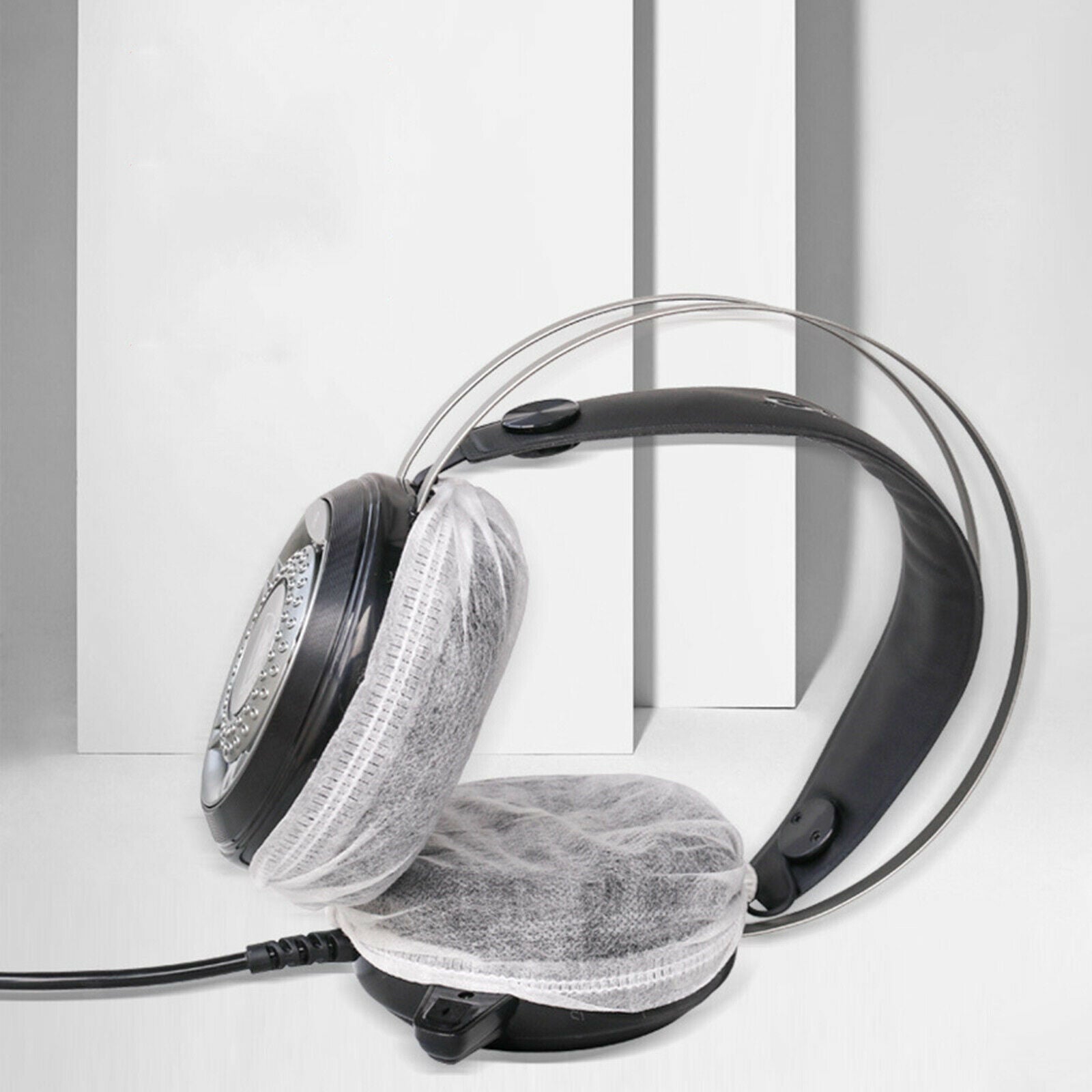 1 Pair Non-Woven Fabric Disposable Headphone Covers/Earphone Covers/Ear Pads