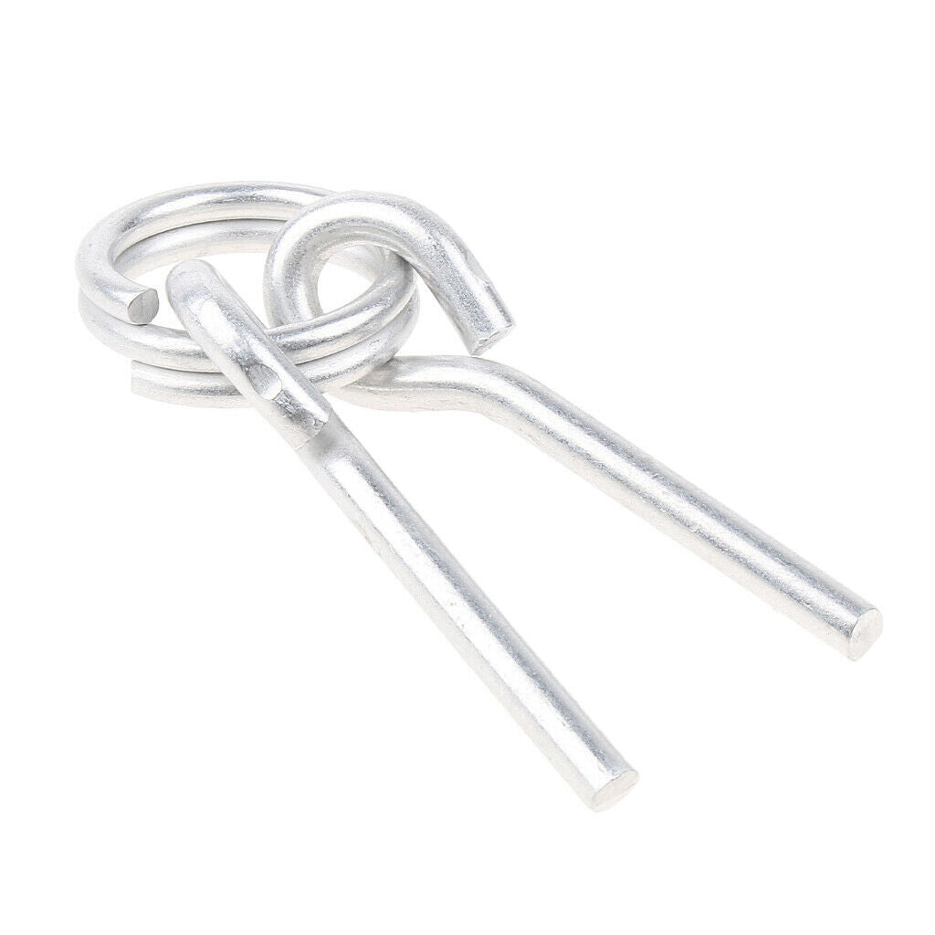 4 Pieces Awning Tent Poles Rings with 2 Pins Fit for Outdoor Camping Hiking